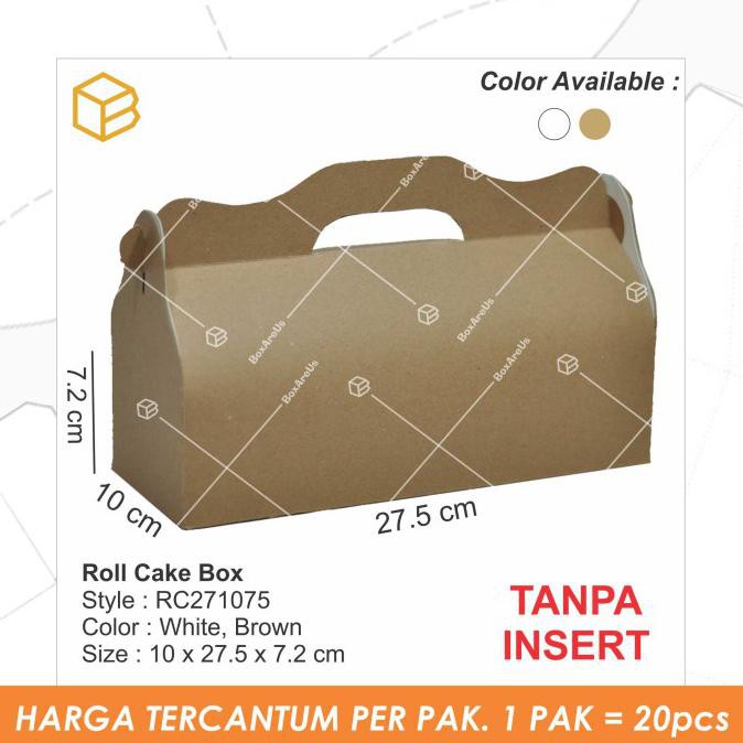 

Monggo] Rc271075 Roll Cake, Packaging #Tanpa Insert# - Cokelat