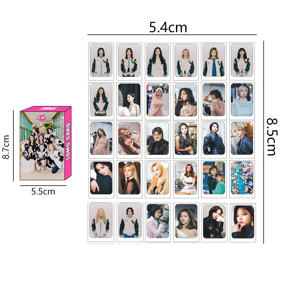 30pcs Kartu Lomo Foto Polaroid Blackpink/Twice Untuk Hadiah/Koleksi