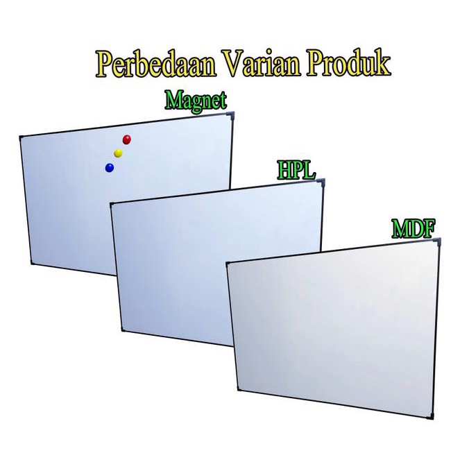 

jual Papan Tulis 80 x 120 cm Whiteboard