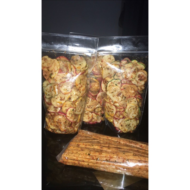 

kerupuk seblak/ kerupuk jablay, lidi lidian