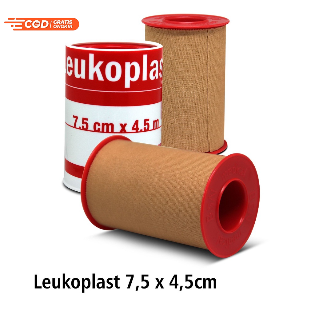 Plester Roll Kain Leukoplast 3 inch 7.5 cm x 4.5 BSN Plester Rol Kain Bsn Plester Gulung Leukoplast BSN