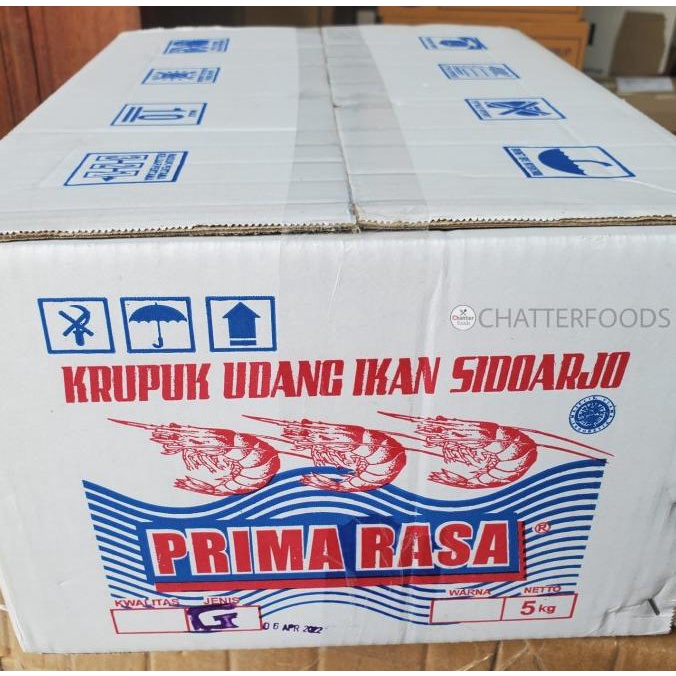 

Krupuk Udang Ikan Sidoarjo Prima Rasa Jenis G 5Kg / Kerupuk Udang