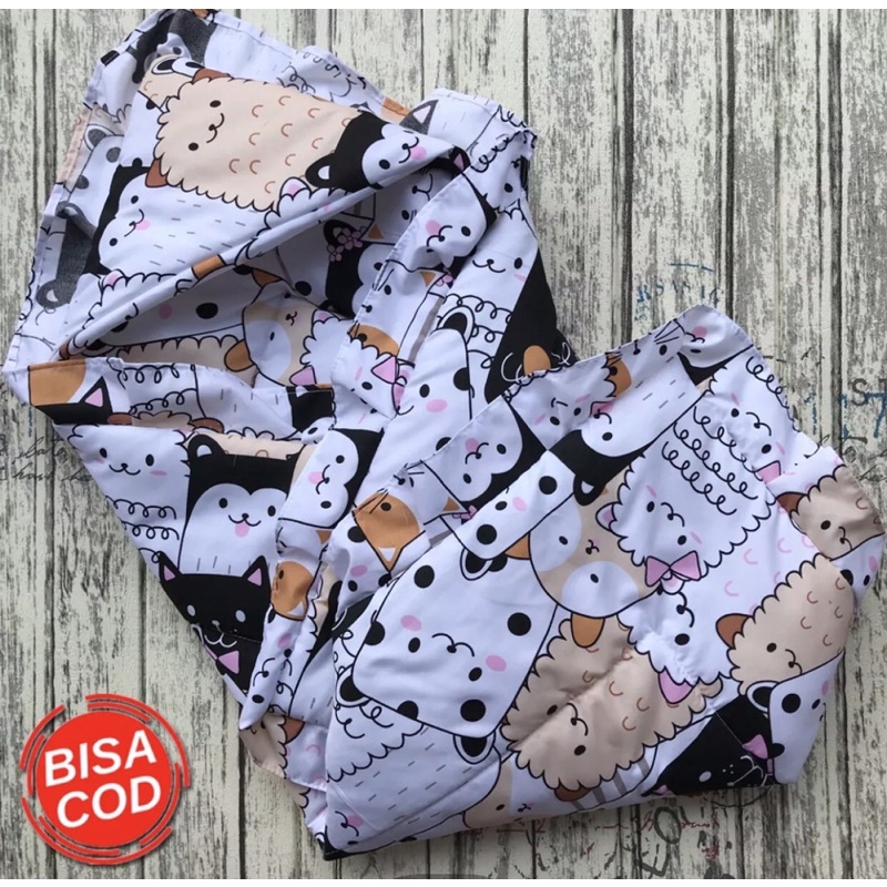 Selimut Bayi Badcover Bayi Selimut Bayi Baru Lahir Full Motif DNW BABY