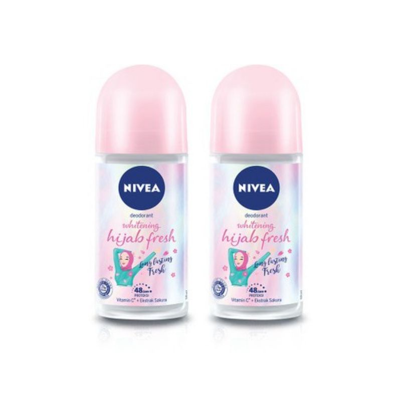 Nivea Deodorant Whitening Hijab 25ml/50ml