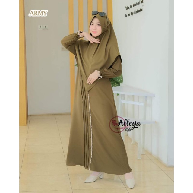 Premium Baju Gamis Wanita Muslimah Dewasa Variasi Renda Cantik