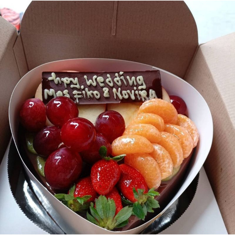 

READY PUDING COKLAT LOVE HAPPY WEDDING MILAD SESERAHAN MAKANAN BUAH ULANG TAHUN Birthday hampers