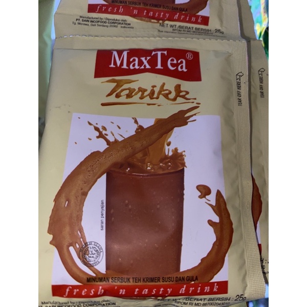 

teh tarik max tea renceng