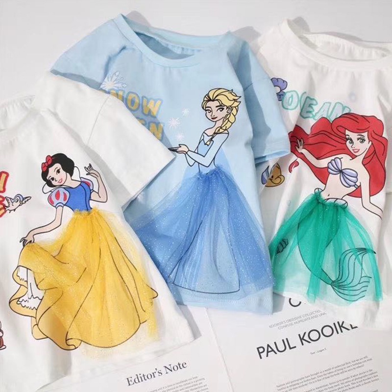 HappyOliver PRINCESS TSHIRT Kaos Anak Perempuan Lucu Import