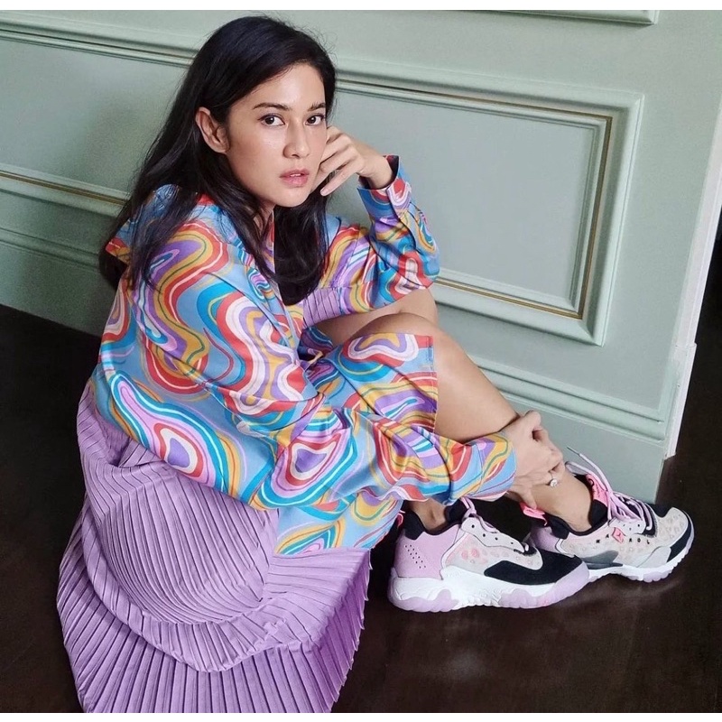 CALLA THE LABEL X ANDIEN | Fluid Oversized Pleats Lilac | Ready Stock Siap Kirim Gosent Grab Jadetab