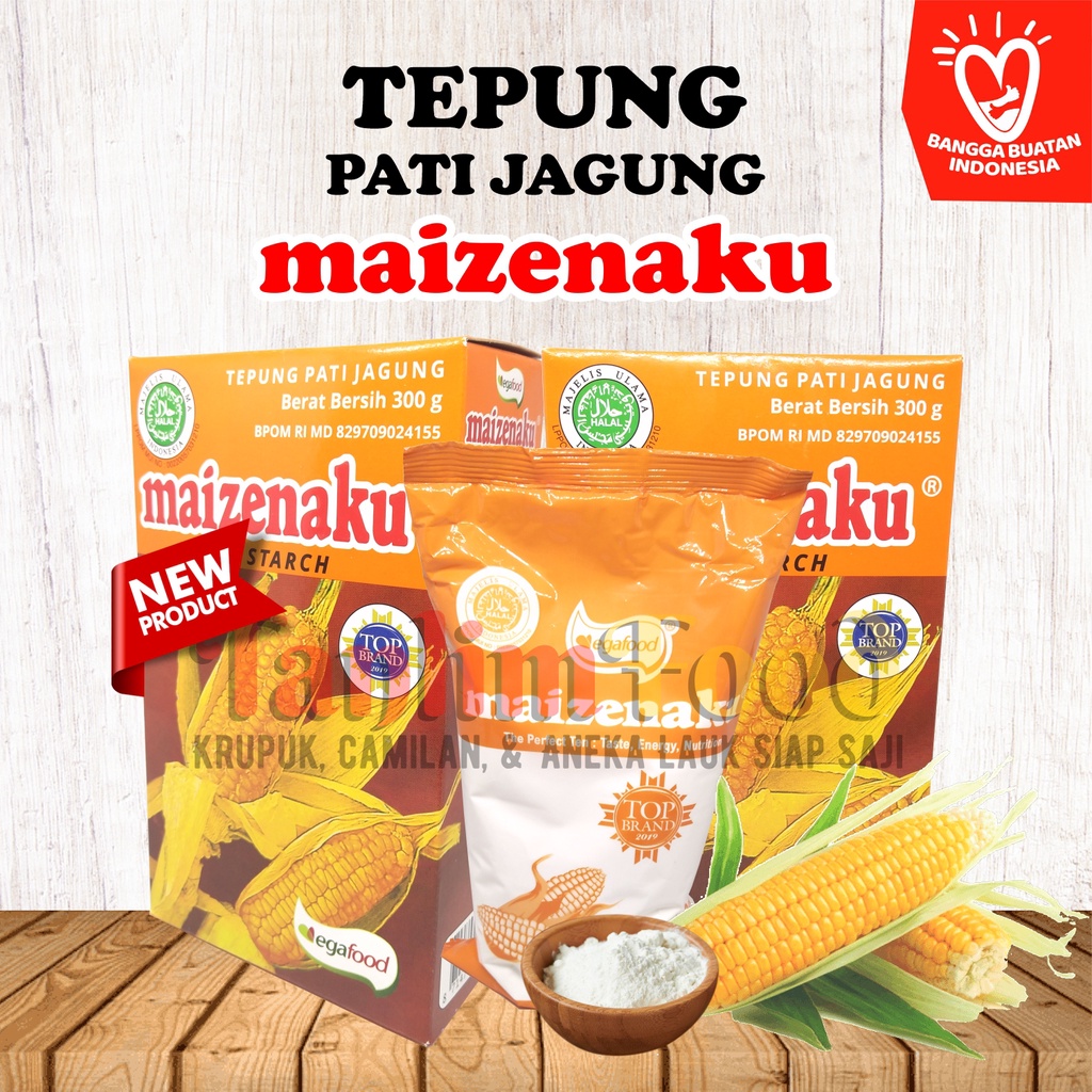 Tepung Maizena / Tepung Jagung Maizenaku Asli Original - 300gr