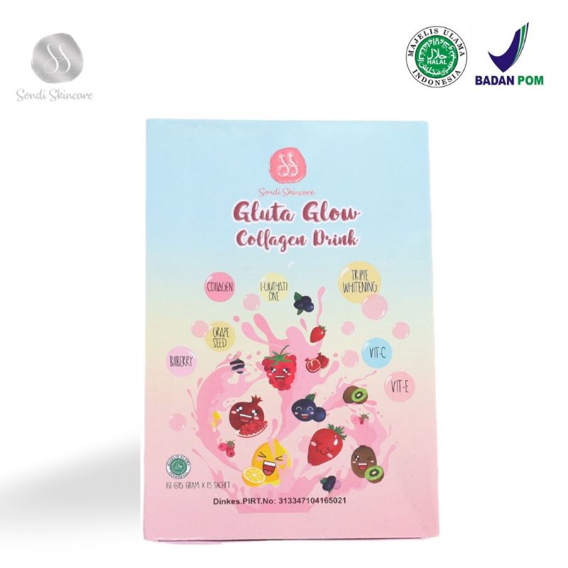 ORIGINAL Gluta glow collagen drink sondi / sondishop