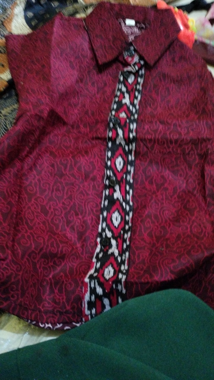 Baju Batik Anak Laki Laki Umur 1-12 Tahun Terbaru / Atasan Hem Kemeja Lengan Pendek Anak Cowok Murah
