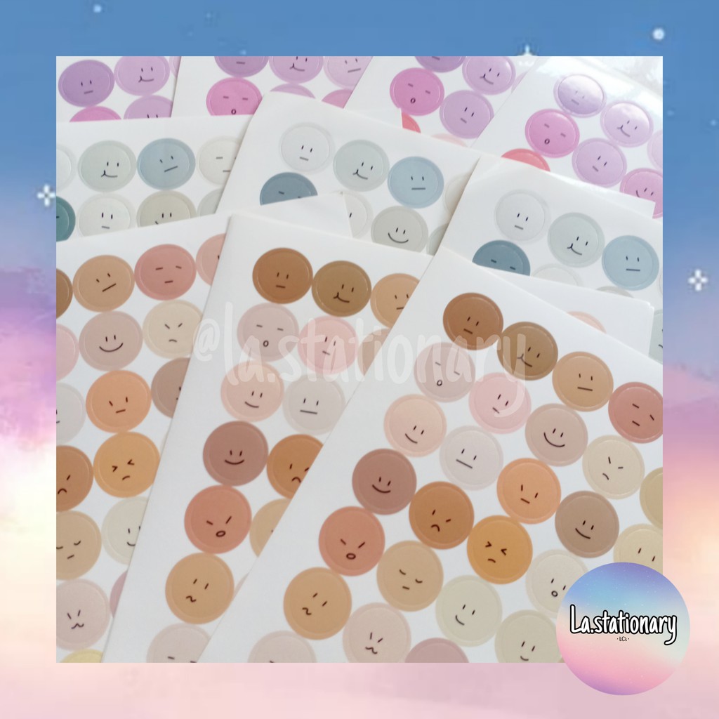 

Sticker Ekspresi Kawaii Aesthetic Untuk Journal dsb.