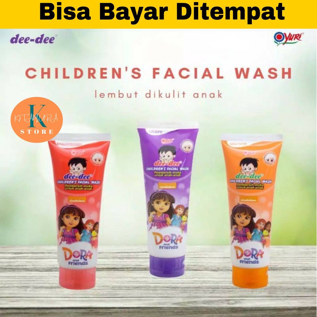 TERLARIS Pembersih Kulit Wajah DeeDee Dee Dee Kids Facial Wash  Sabun Cuci Muka Anak  Dee Dee Children Facial Wash  Deedee Yuri Kids Sabun Cuci Muka Anak  Dee Dee Children's Facial Wash  Sabun Muka Anak  Face wash Pencuci Muka Bayi Baby anak kids