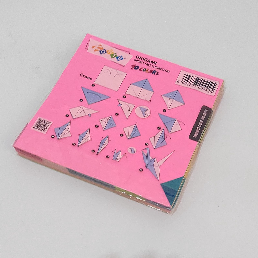 

Kertas Lipat Origami Double Face Fluorescent Paper Craft Dua Sisi