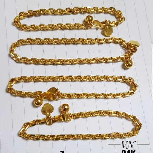 Xuping gelang lapis emas 24k 0526i