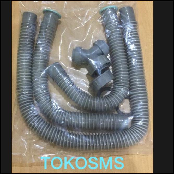 SELANG BAK CUCI PIRING CABANG FLEXIBLE SINK 2 LUBANG SELANG BCP