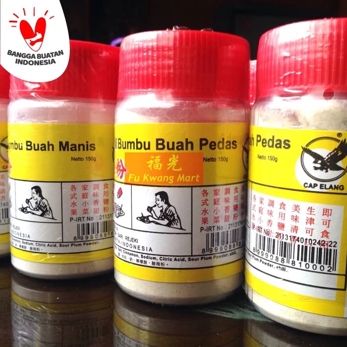 

Jual Bumbu Buah Kiamboy Manis Pedas cap Elang 150 gram Murah