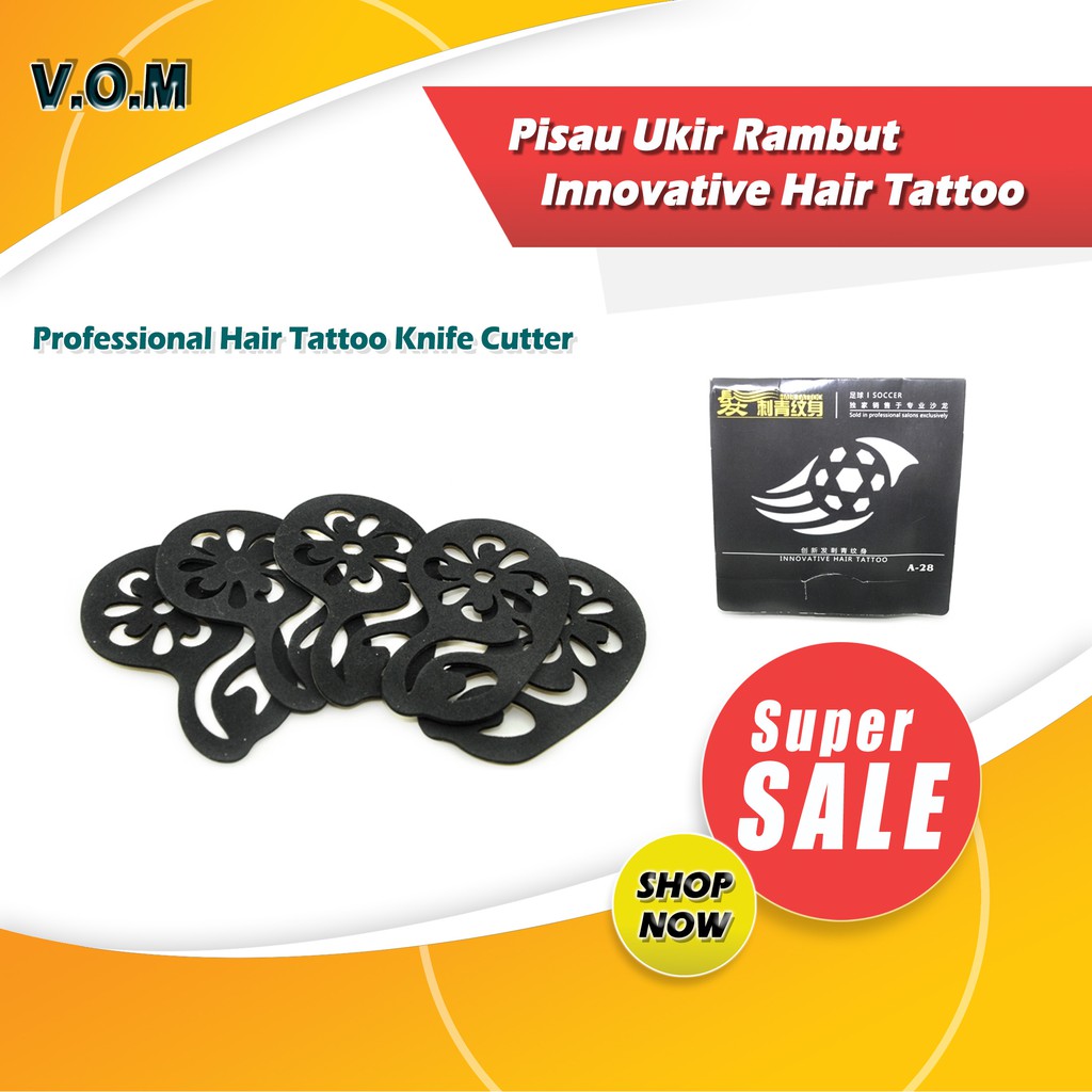 Pisau Ukir Rambut / Innovative Hair Tattoo / Tato Rambut - 0319