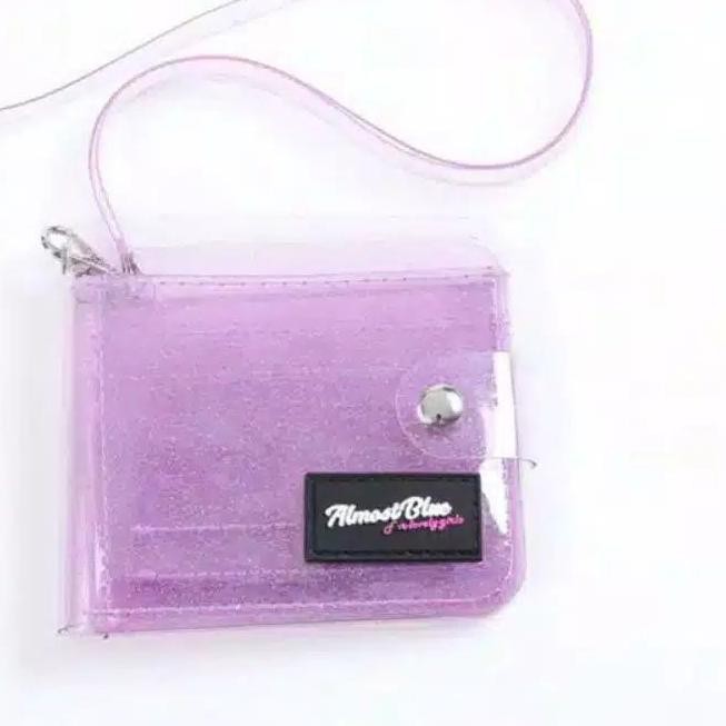 Flash Sale KODE-491 Dompet lipat pvc transparan korea lucu koin kpop anime bts