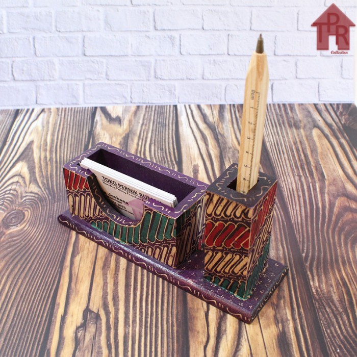 Kayu Batik | Tempat Ballpoint Notes / Kartu Nama Dll.