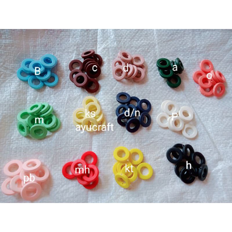 ring moza lubng tembus/warna(12pcs)