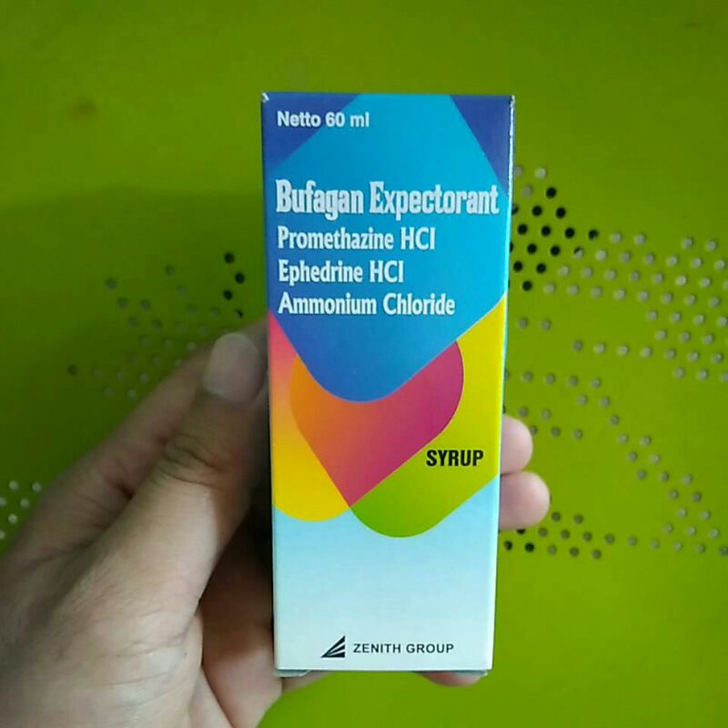 BUFAGAN Expectorant Sirup 60 mL (Obat Batuk Alergi, Hidung Tersumbat, Bersin)