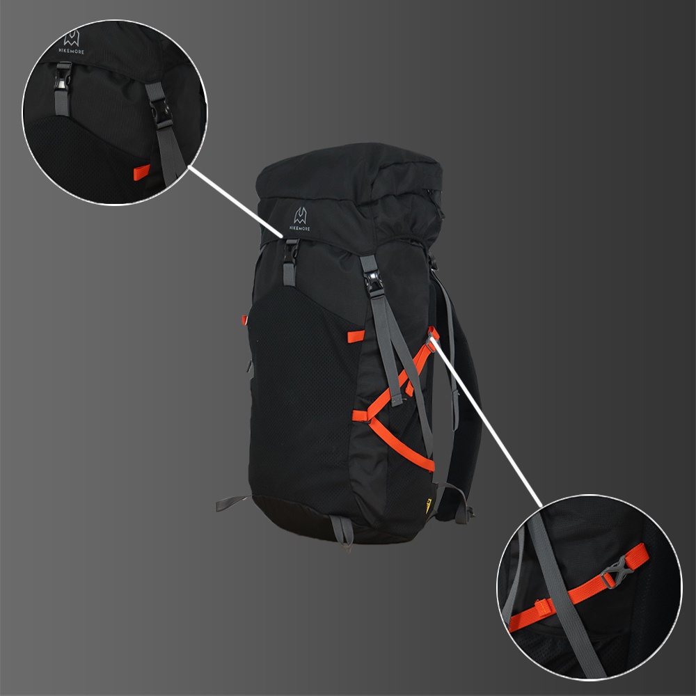 Hikemore Linked Tas Ransel Gunung Semi Carrier 30 Liter Outdoor Original