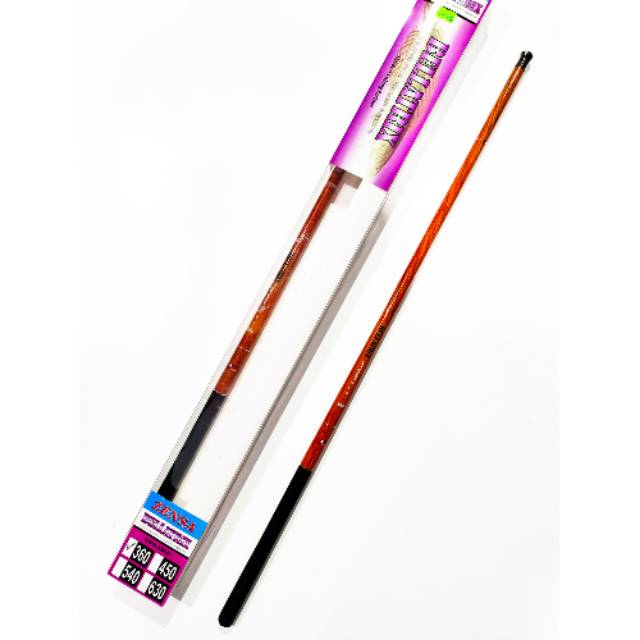Joran Pancing Walesan Tegek Carbon Zensa Bellatrix 360 cm Tegeg Karbon  Tangkai Mancing