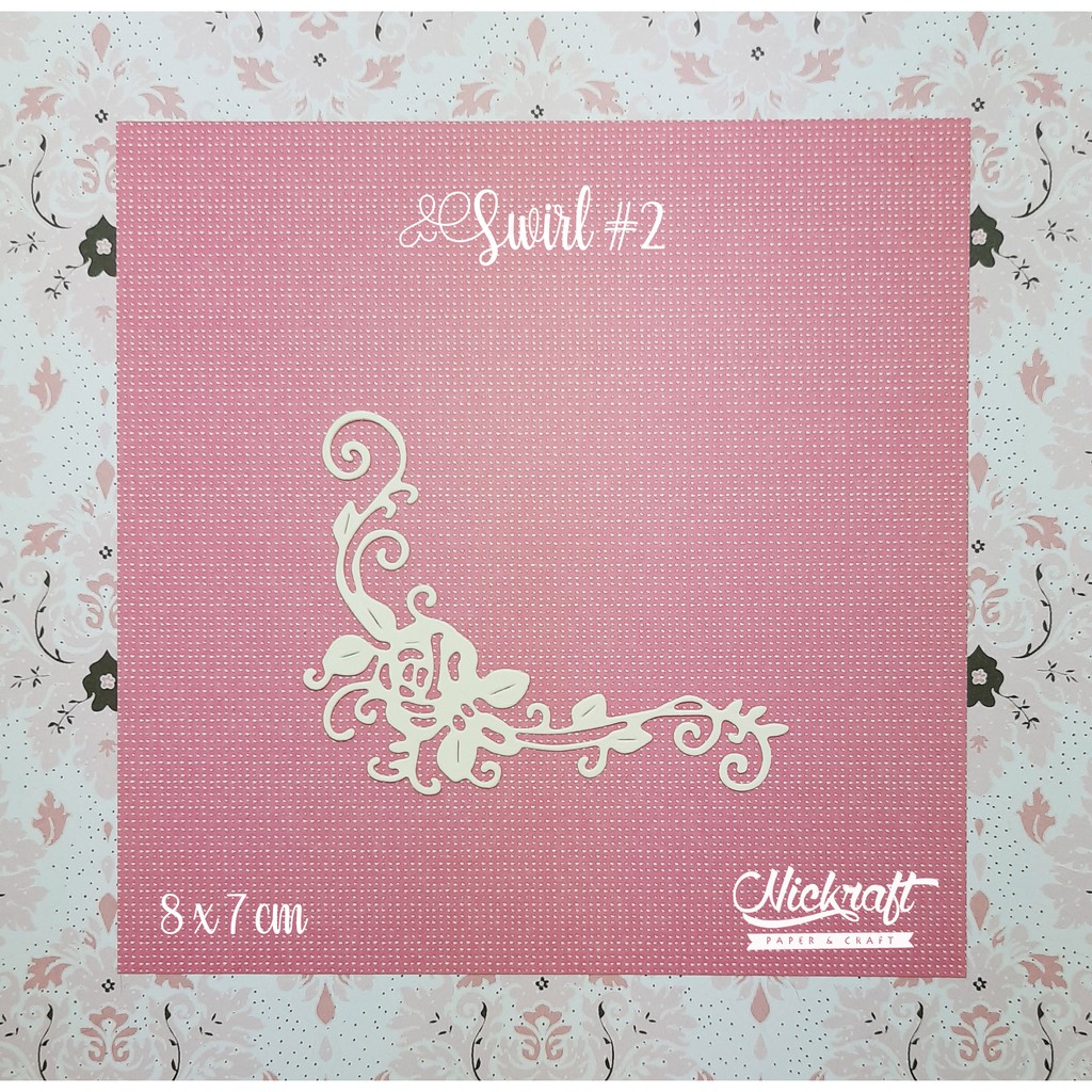 

SWIRL # 2 - Bahan Scrapbook Daun Kertas Corner Swirl