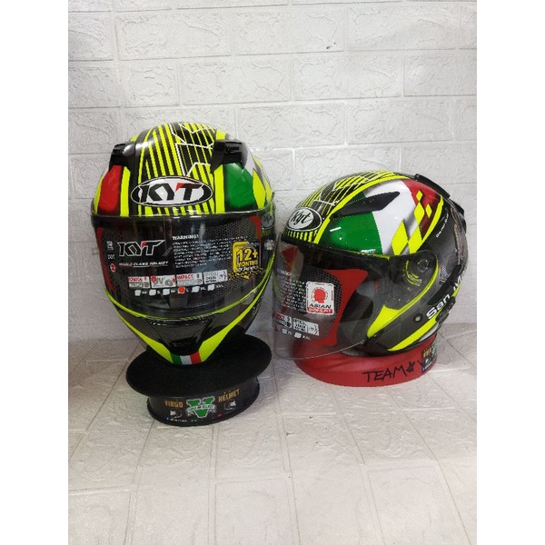 HELM COUPLE KYT R10 #SAN MARINO | KYT GALAXY #SAN MARINO SNI/DOR ORGINAL KYT HELM