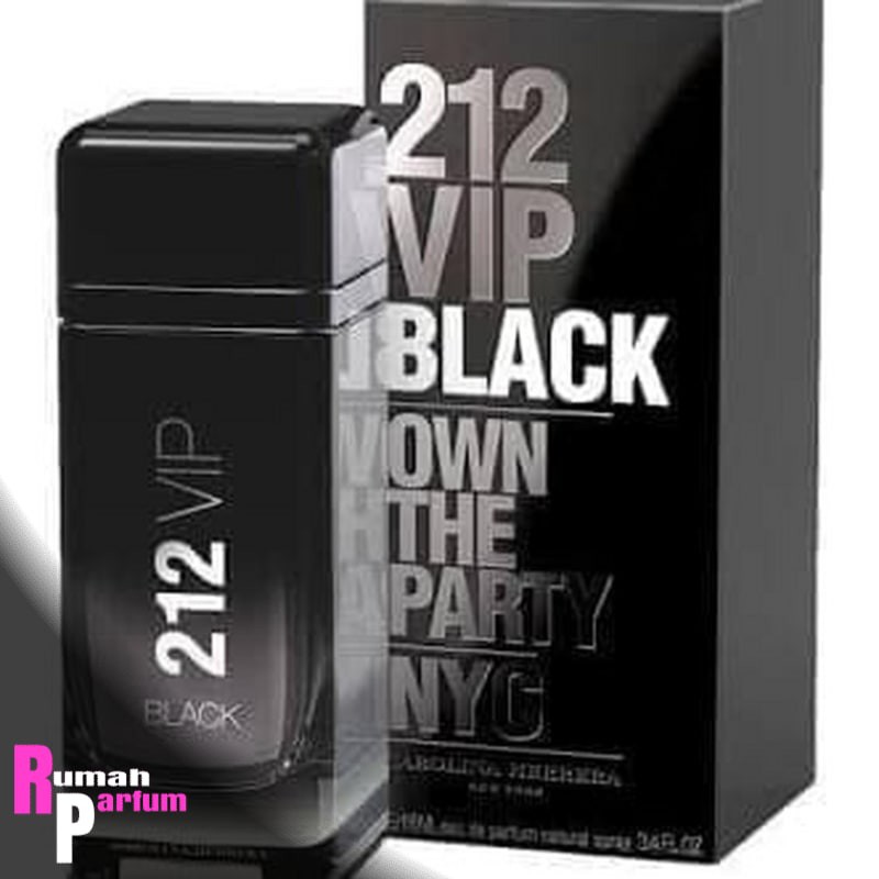 Parfum Original CH 212 VIP Men Black EDP 100 Ml UnBox Reject