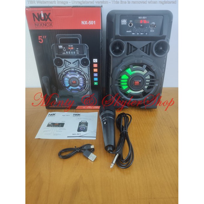 Speaker Bluetooth Karaoke Dengan Mic Karaoke NixNox NX-501
