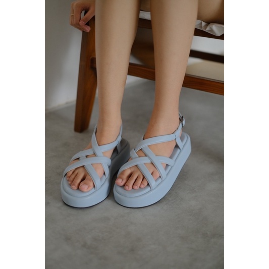 EASTMOUNTSIDE polly sky blue - wedges