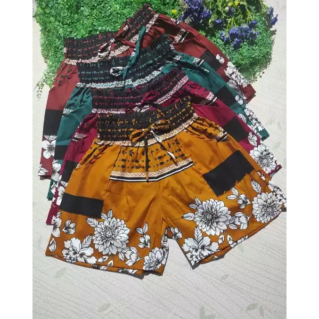 CELANA BATIK PENDEK WANITA/CELANA 3/4 BATIK WANITA/CELANA BATIK WANITA