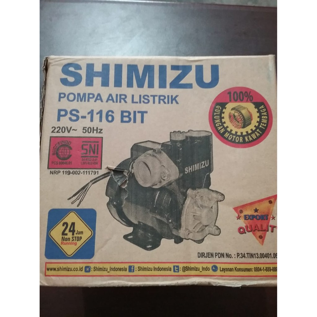 PROMO Shimizu Pompa Air Sumur Dangkal PS-116 BIT