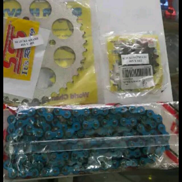 Gear set sss satria fu rantai biru
