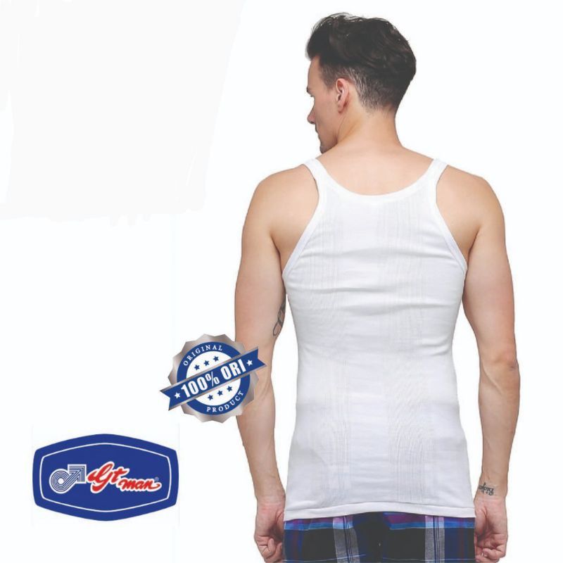 Singlet pria Gt man / Singlet Gt man/ singlet putih