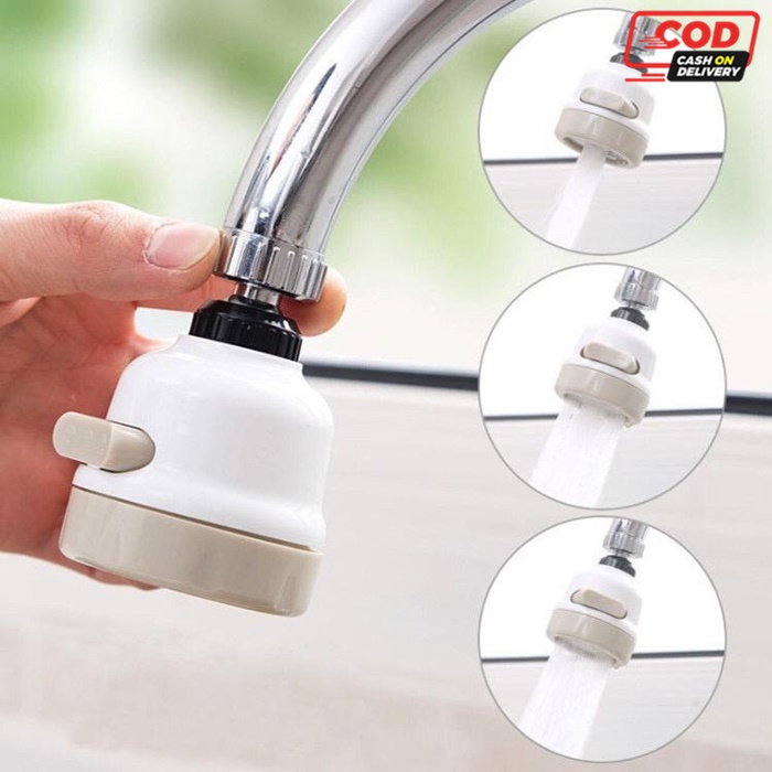 Sambungan Kran Air Hemat Hingga 50% /  Sambungan Kran Wastafel Hemat Air Turbo Faucet Sprayer 360°