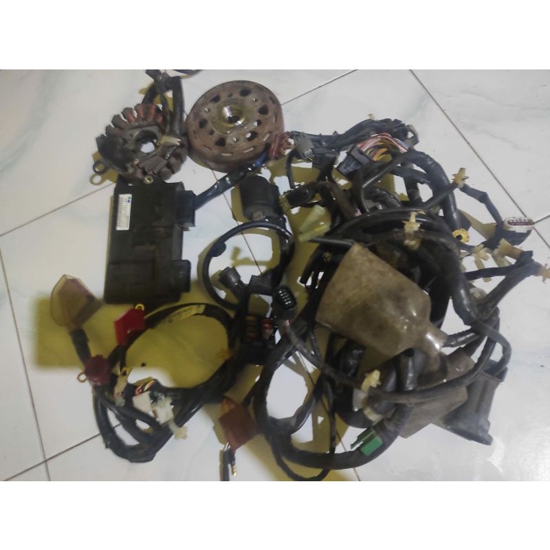 Acg stater doubel stater set scoopy donat kode k93 original lepasan motor