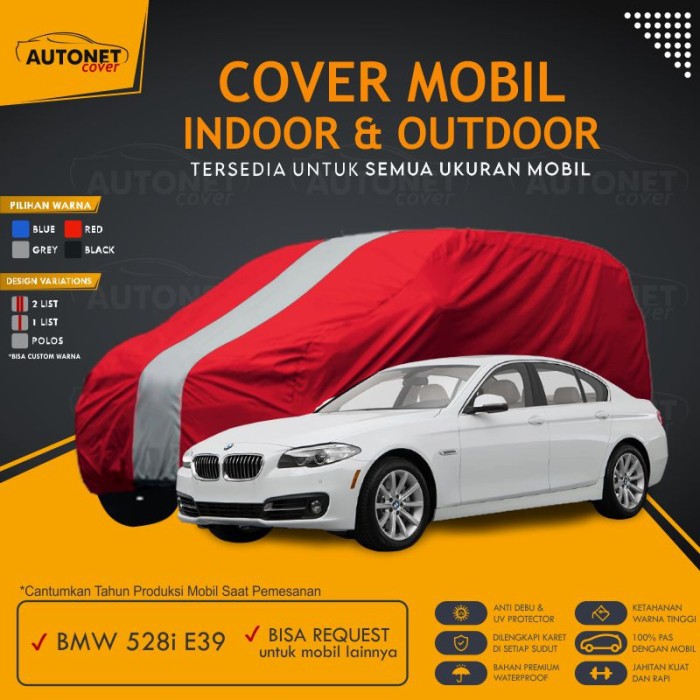 Cover Mobil BMW 528i Custom Sarung Mobil Anti Air dan Debu Berkwalitas