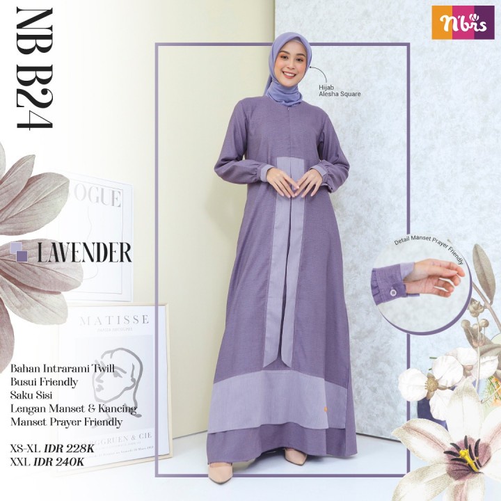 BISA COD - Gamis Nibras NB B24 Fashion Muslim