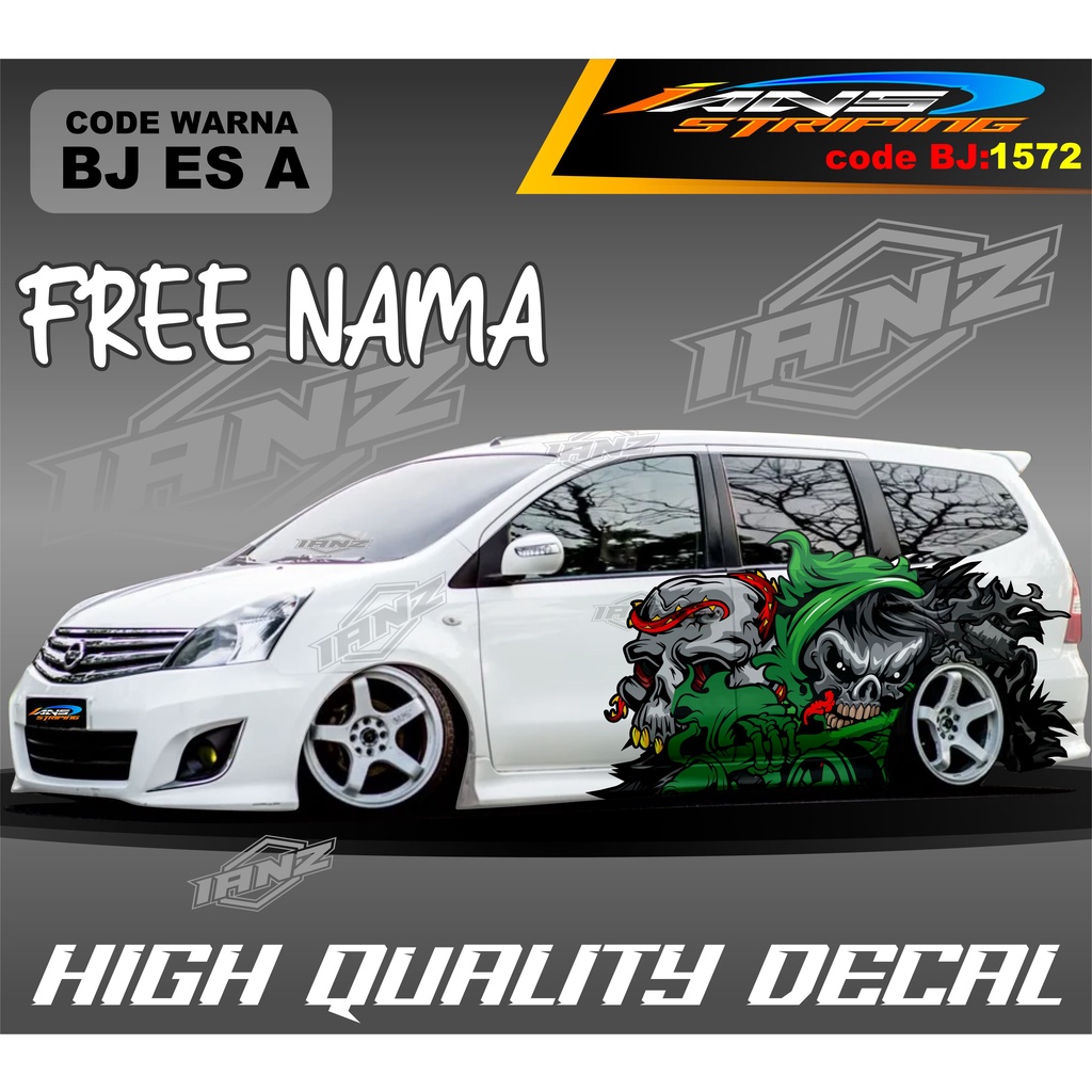 STICKER MOBIL GRAND LIVINA TERBARU / STIKER MOBIL TERIOS XPANDER NEW DESAIN / VARIASI STIKER MOBIL AVANZA XENIA