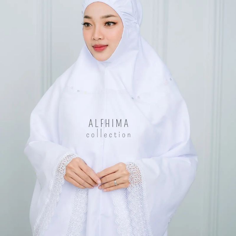 Bergo Putih Hijab Instan Umroh dan Haji ada Sakunya/Kerudung pasteleena mini/bandana bergo umroh /Pashmina Diamond Ceruty Termurah