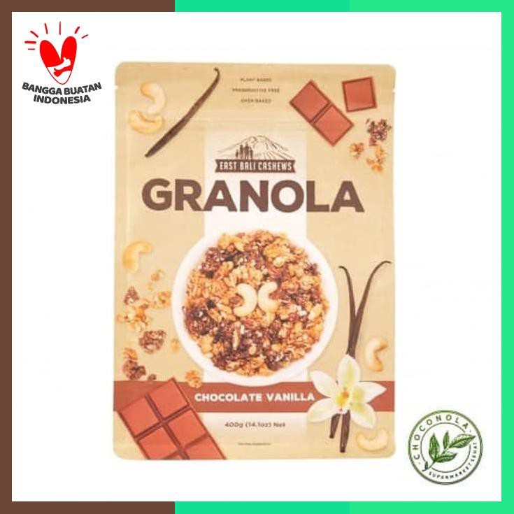 

East Bali Cashew Granola Chocolate Vanilla 400 Gram