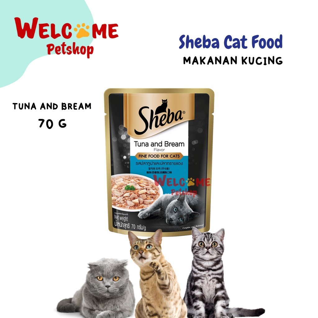 Sheba Pouch 70gr Adult Wet Food Makanan Basah Kucing Dewasa