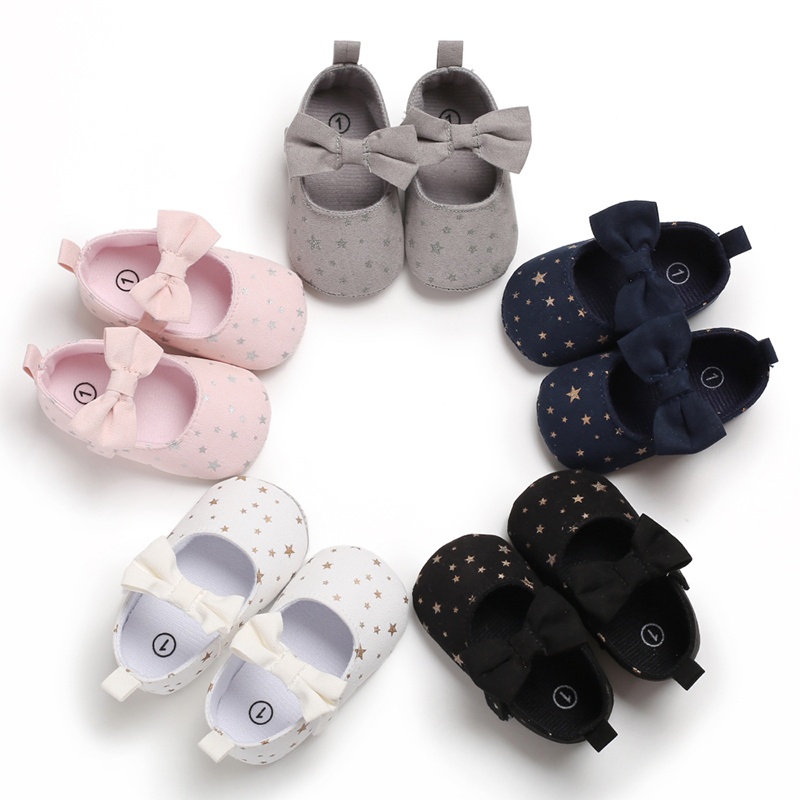 Sepatu Bayi Prewalker Perempuan Umur 0 - 12 Bulan Sepatu Flat Anak Bayi Perempuan Baby Prewaker Shoes Cewek Murah Umur 0 - 14 Bulan, umur 1 Tahun 0 - 6 Bulan AK 08