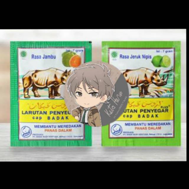 

[ Larutan sachet ] cap badak 24 pcs jambu dan jeruk