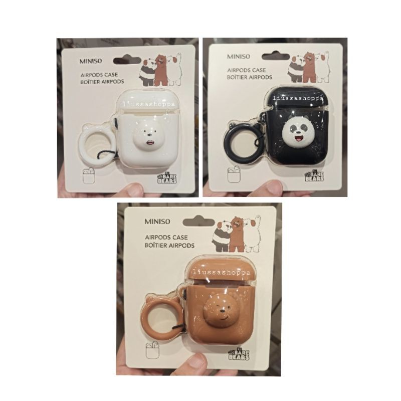 Airpods Case Miniso - We Bare Bears Airpods Case