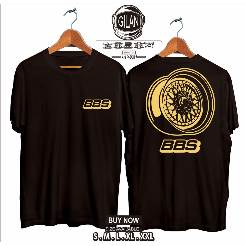 Kaos Baju VELG MOBIL BBS RS Racing Kaos Otomotif Balap -